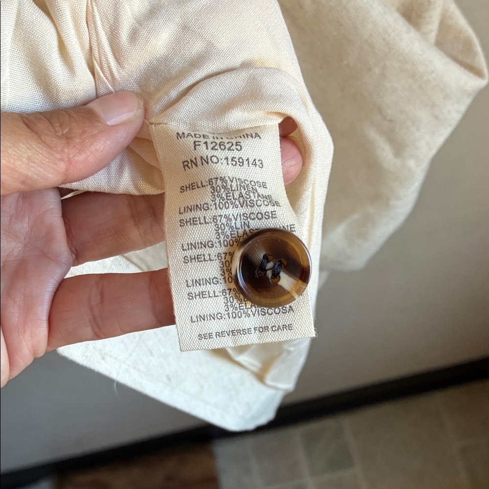Vince Beige Button-Down Mini Dress - Picture 8 of 8